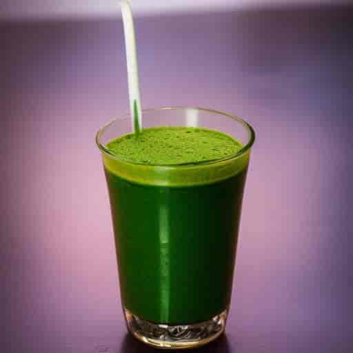 Blueberry Matcha Latte