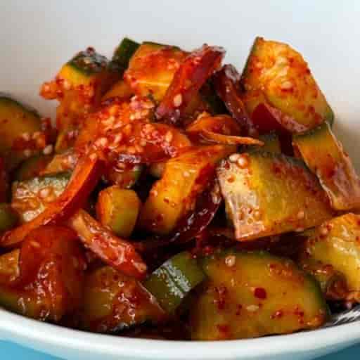 Korean Spicy Cucumber Salad