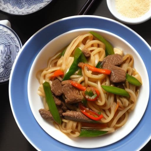 Beef Udon Stir Fry