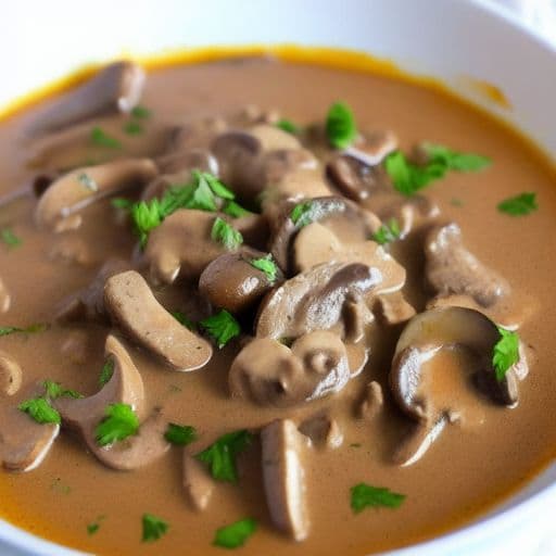 Creamy Beef and Mushrooms