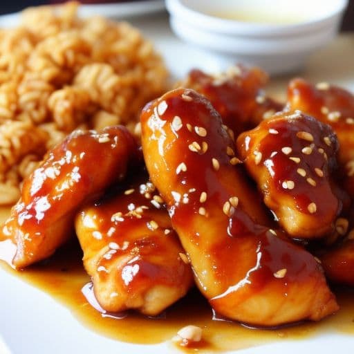 Honey Garlic Chicken with Sticky Sauce