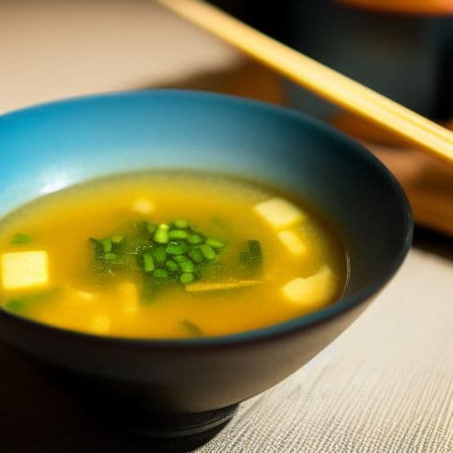 Miso Soup with Greens and Tofu