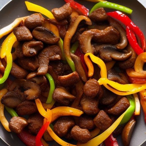 Mushroom and Pepper Beef