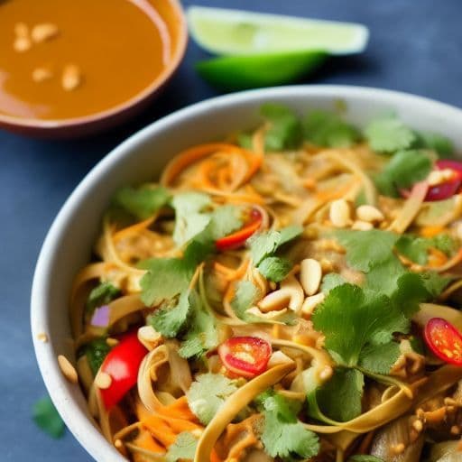 Thai Noodle Salad with Peanut Sauce