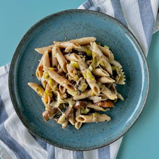 The Perfect Leek and Mushroom Pasta